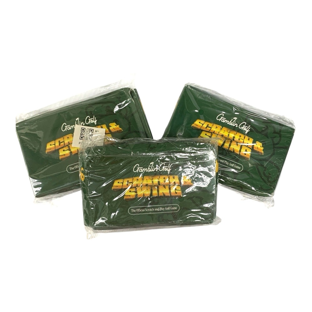 Lot Of 3-Gamblin Golf Scratch & Swing Scratch and Play Card Game Sports